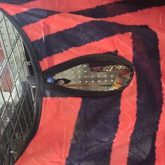 COPY - **Pink and Navy Blue Top Size Large with Fun Abstract Square Design** - Picture 4 of 6